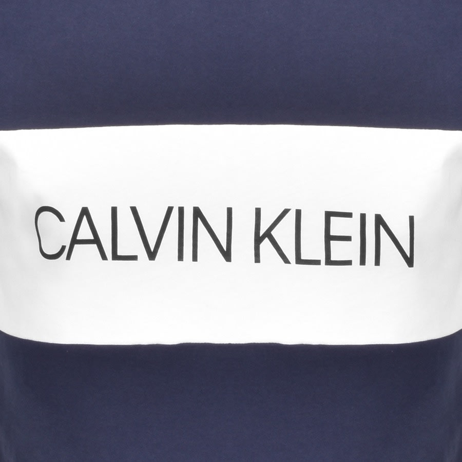 Alternative Image for ProductCalvin Klein Relaxed Crew T Shirt Navy3